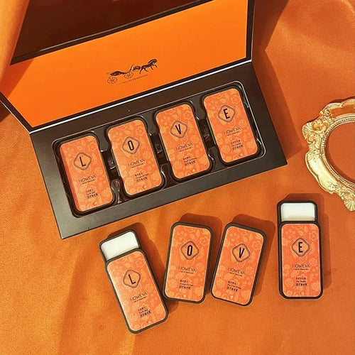 4-Piece Solid Perfume Set, Floral and Fruity Scents