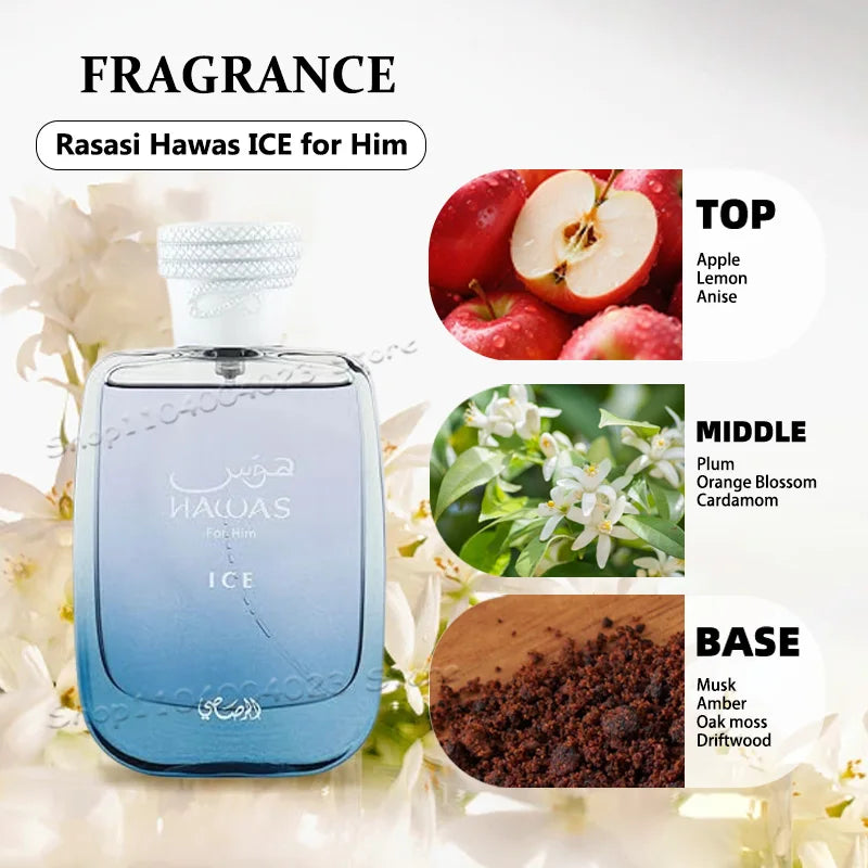 Hawas Ice for Men Eau De Parfum Arabian 100ML