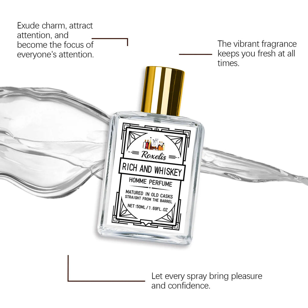 ROXELIS 50ml Rich And Whiskey Homme Perfume