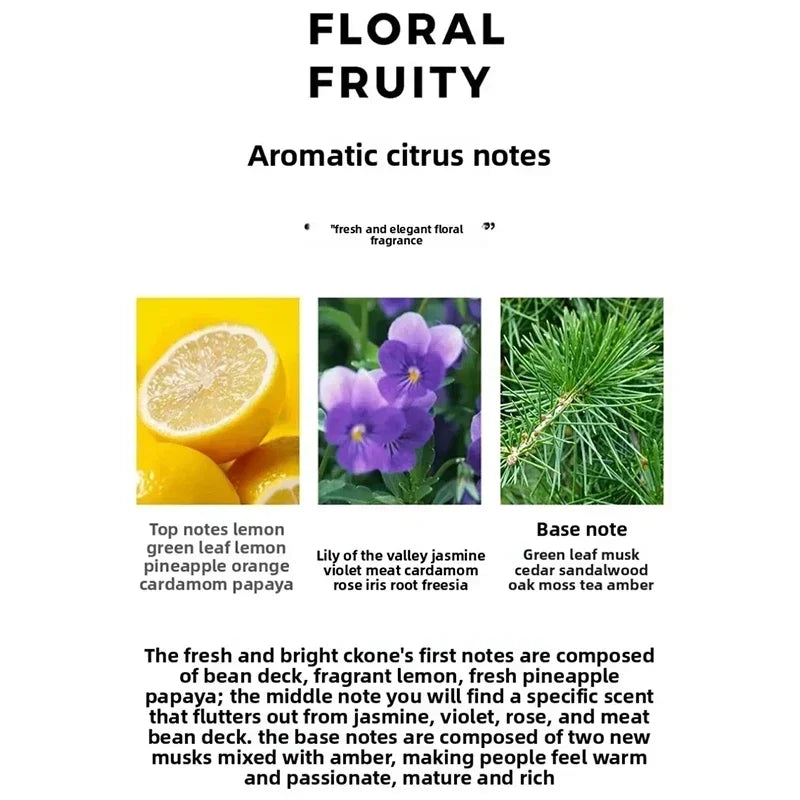 Citrus Aromatic Fragrance Mist Fresh Fruity Woody Scent 100ml